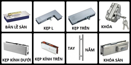 phụ kiện cửa kính cường lực chính hãng